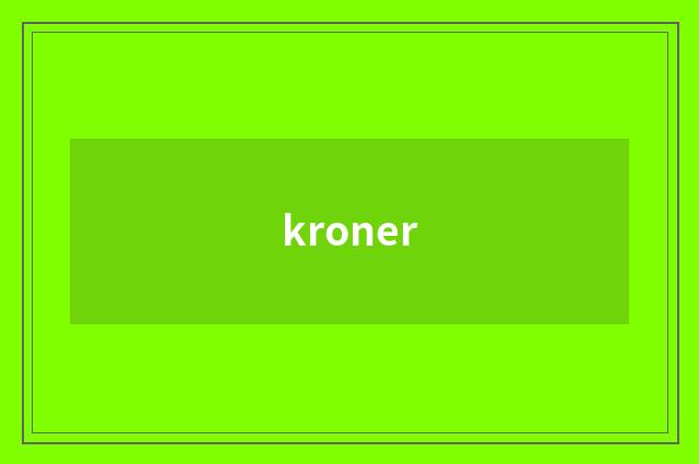 kroner