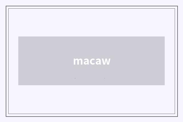 macaw