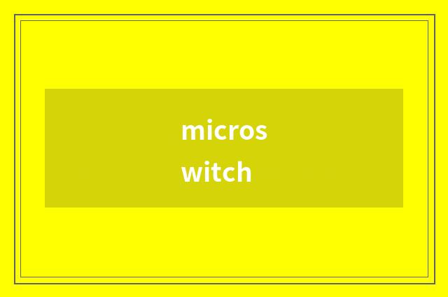 microswitch