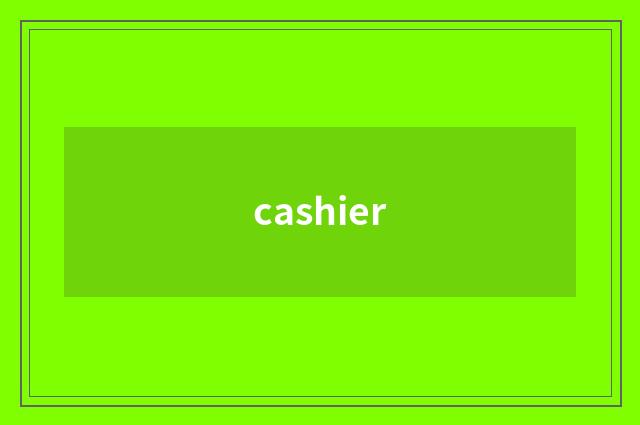 cashier