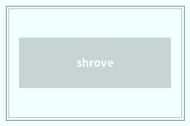 shrove
