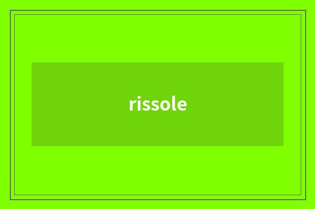 rissole