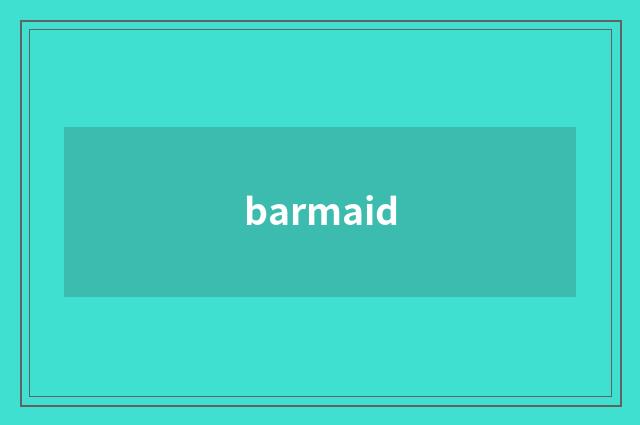 barmaid