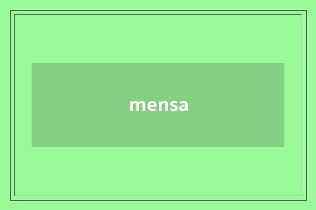 mensa