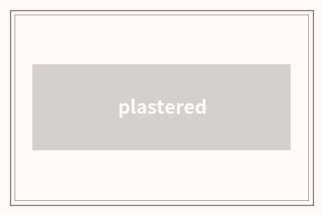 plastered