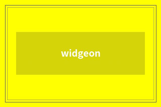 widgeon