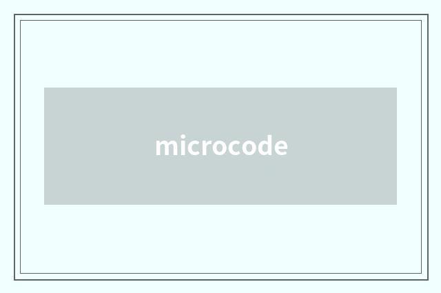 microcode