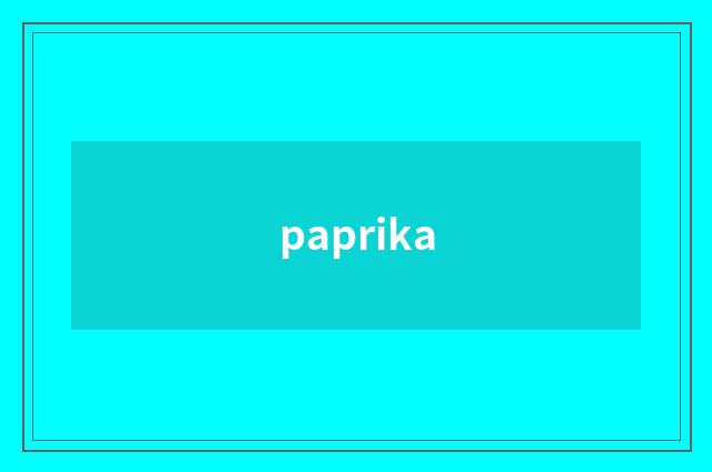 paprika