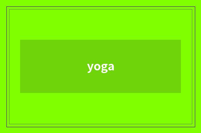 yoga