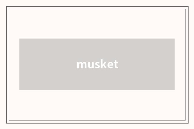 musket