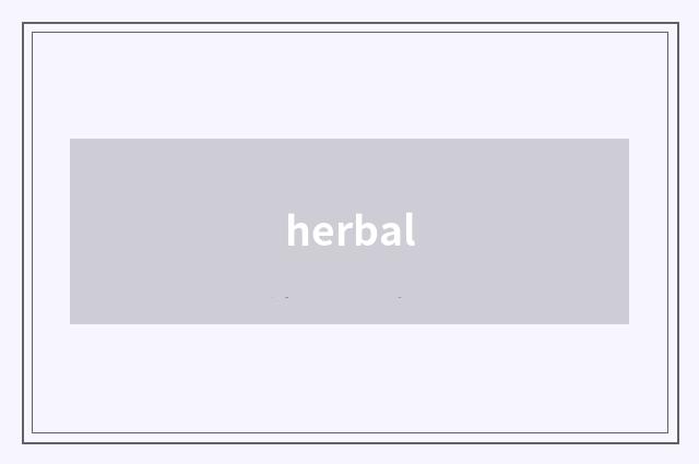 herbal