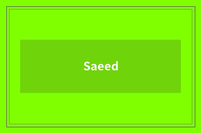 Saeed