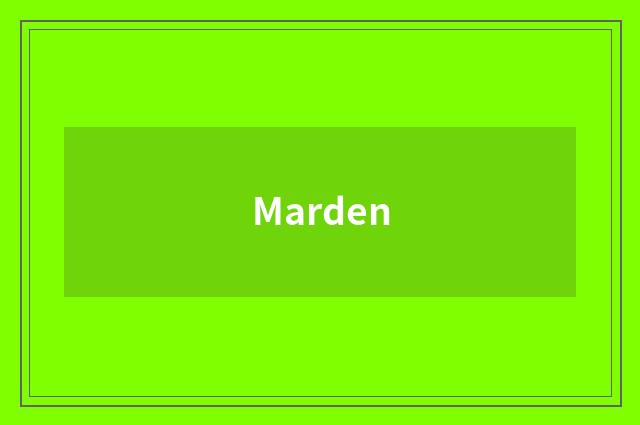 Marden