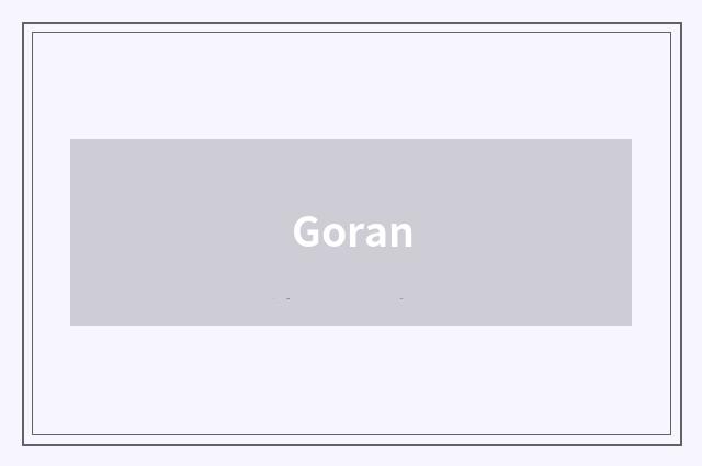 Goran