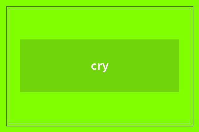 cry