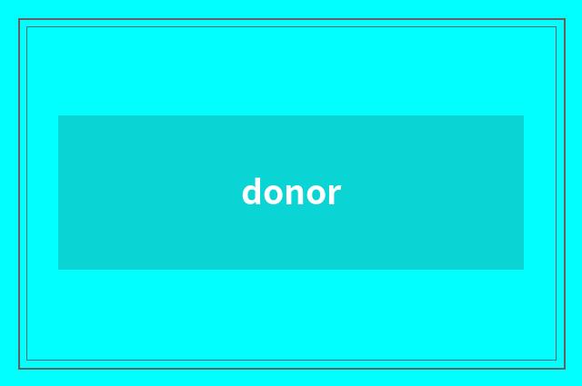 donor