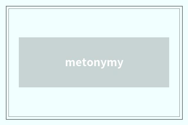 metonymy