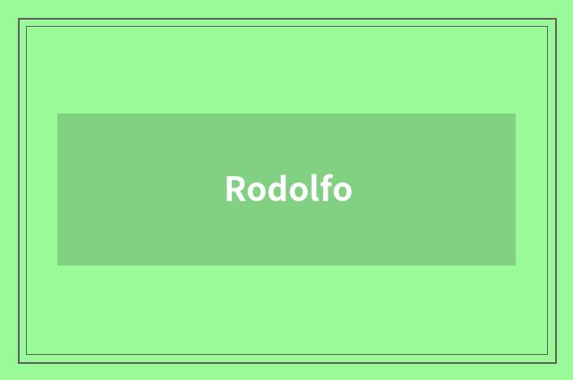 Rodolfo