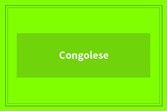 Congolese