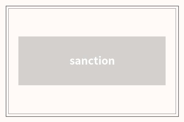 sanction