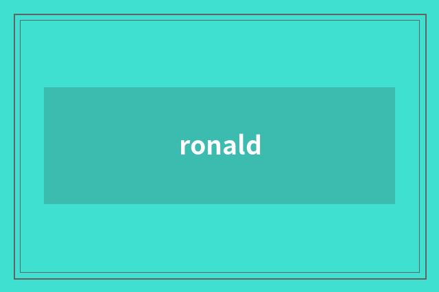ronald