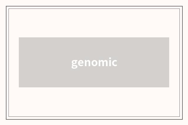 genomic