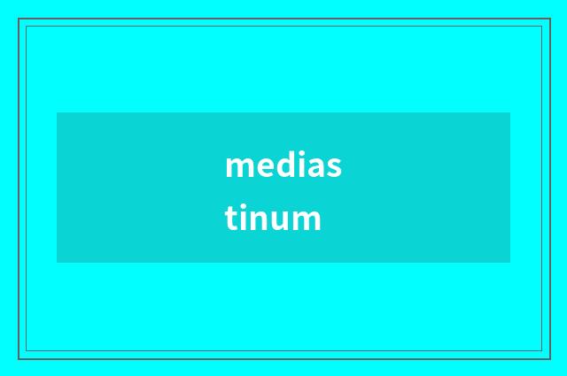 mediastinum