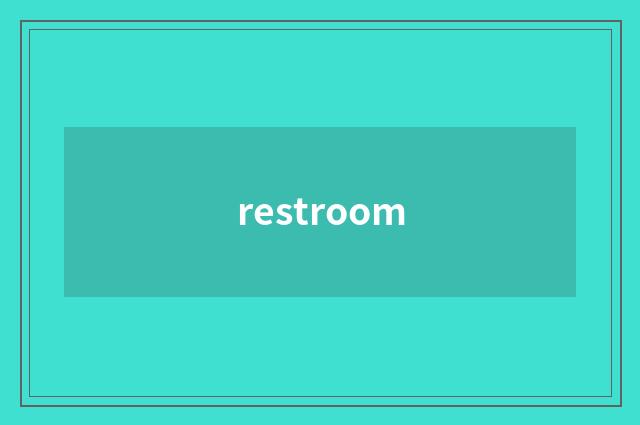 restroom