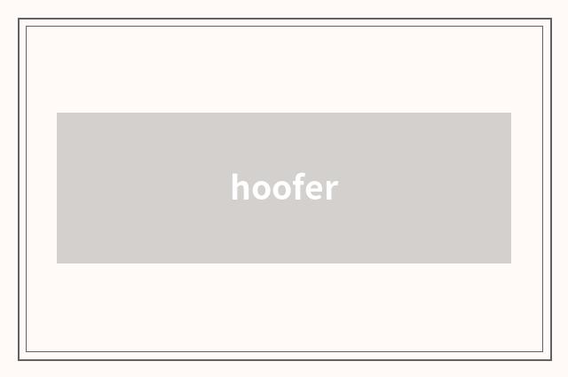 hoofer
