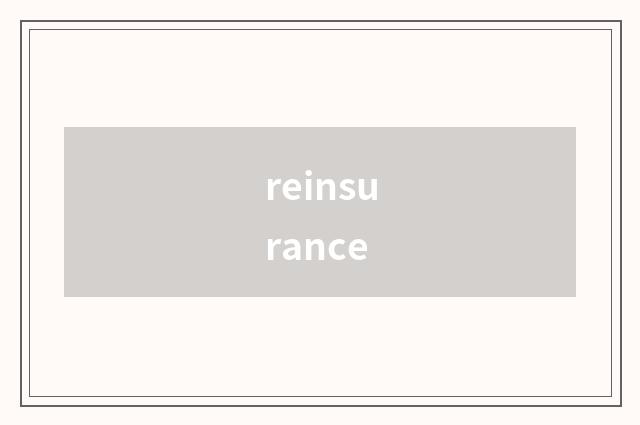 reinsurance