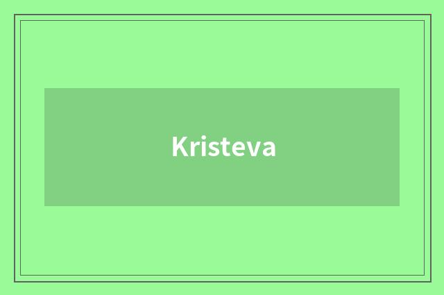 Kristeva