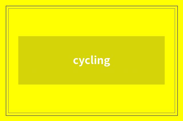 cycling