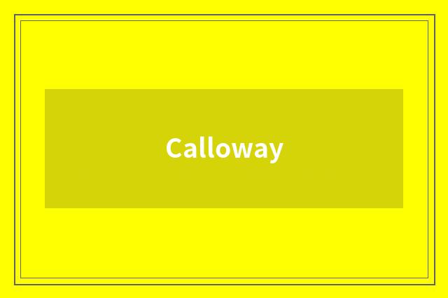 Calloway