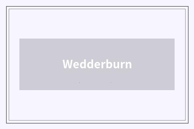 Wedderburn