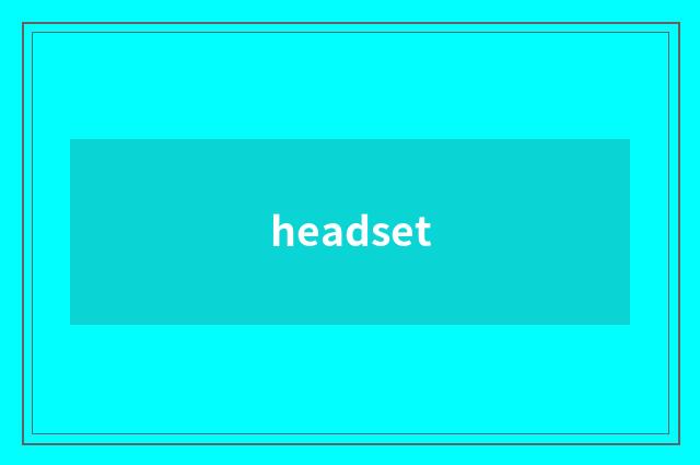 headset