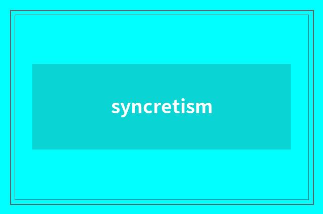 syncretism