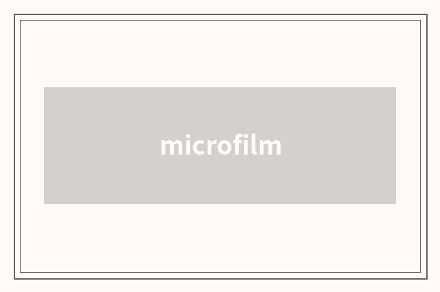microfilm