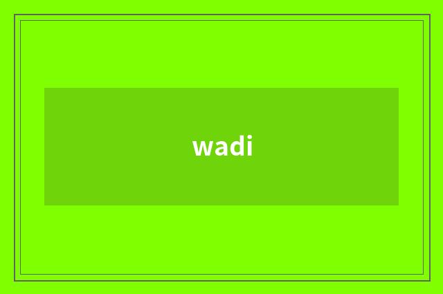wadi