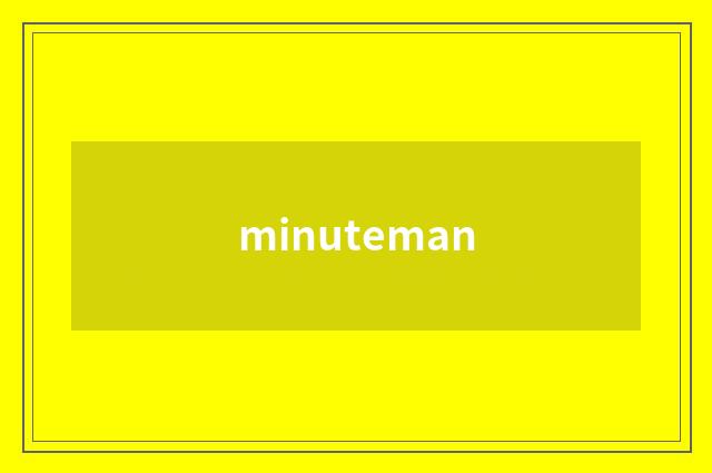 minuteman