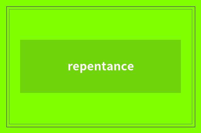 repentance