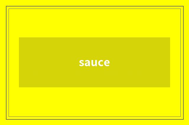 sauce