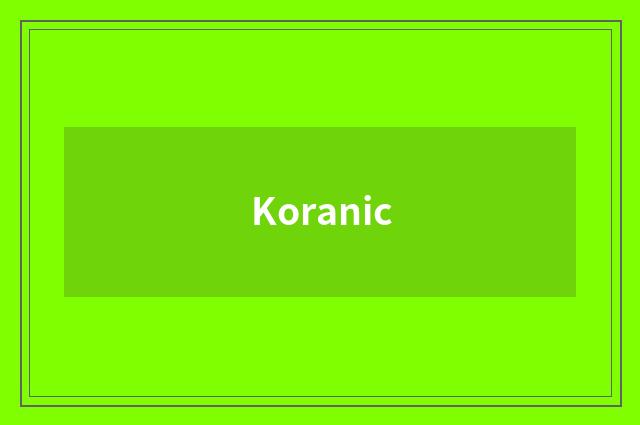 Koranic