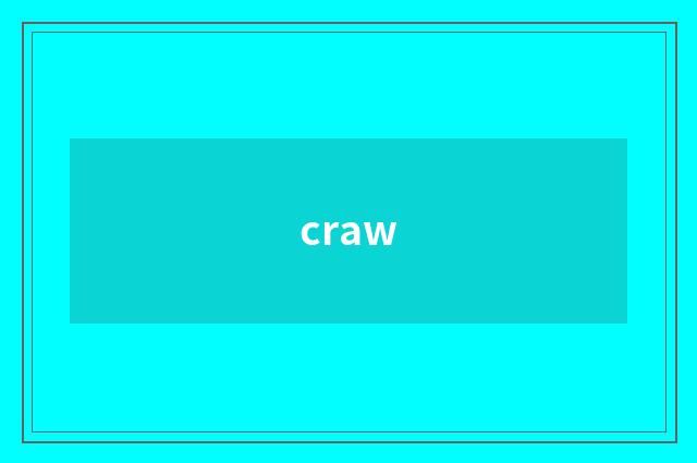 craw