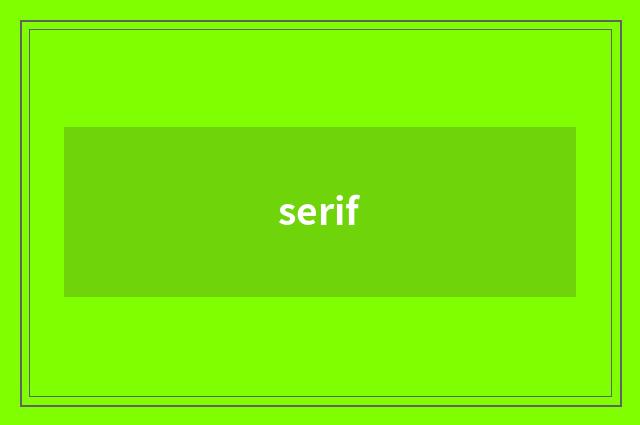serif