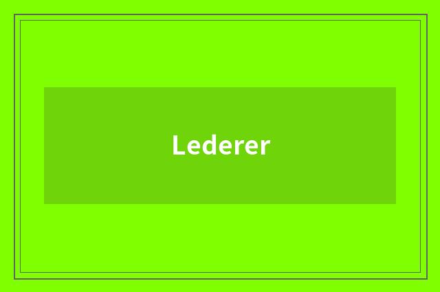 Lederer