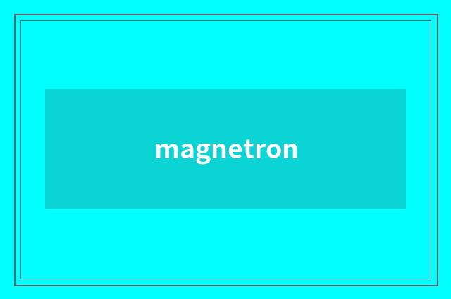 magnetron