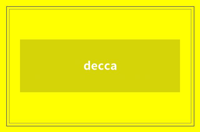 decca