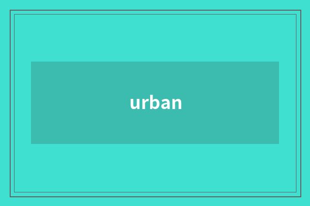 urban