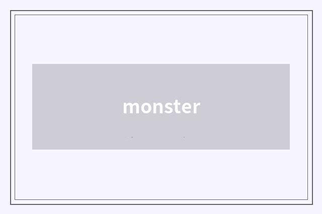 monster