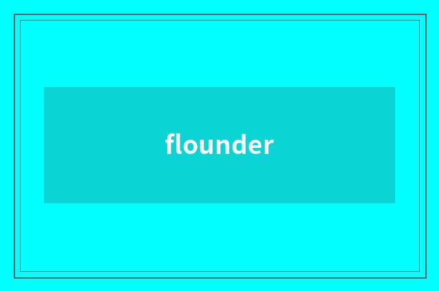 flounder